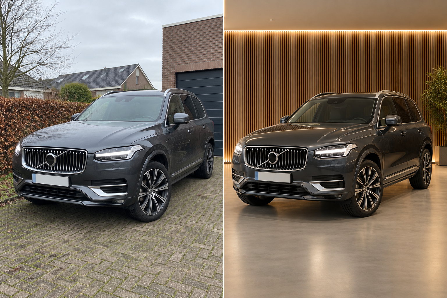 Voor en na voorbeeld showroom